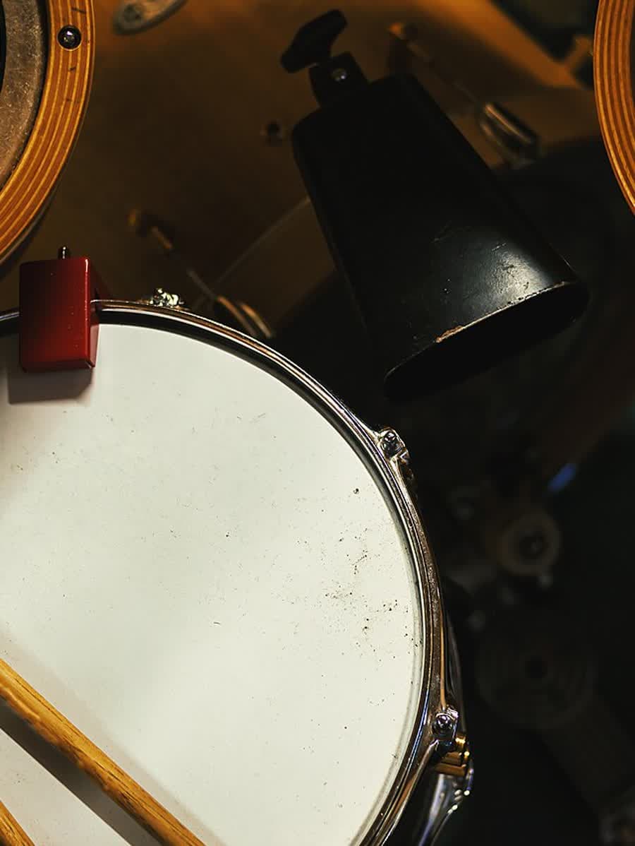 Kit de bateria montado.